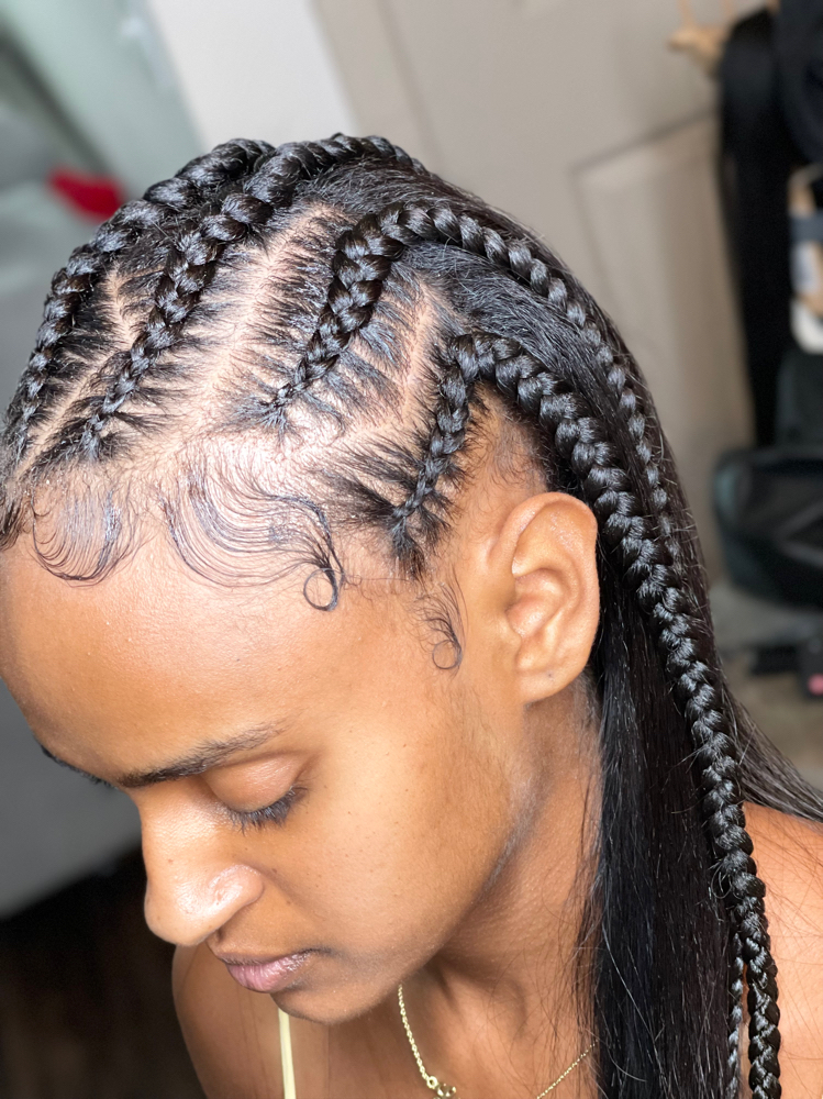 Half Braids Half Sew-in