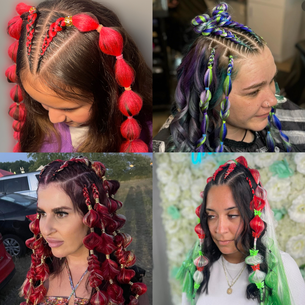 Half Style Queen Braids 👸 at Trippy Looks By Lia & Laney in Las Vegas, NV