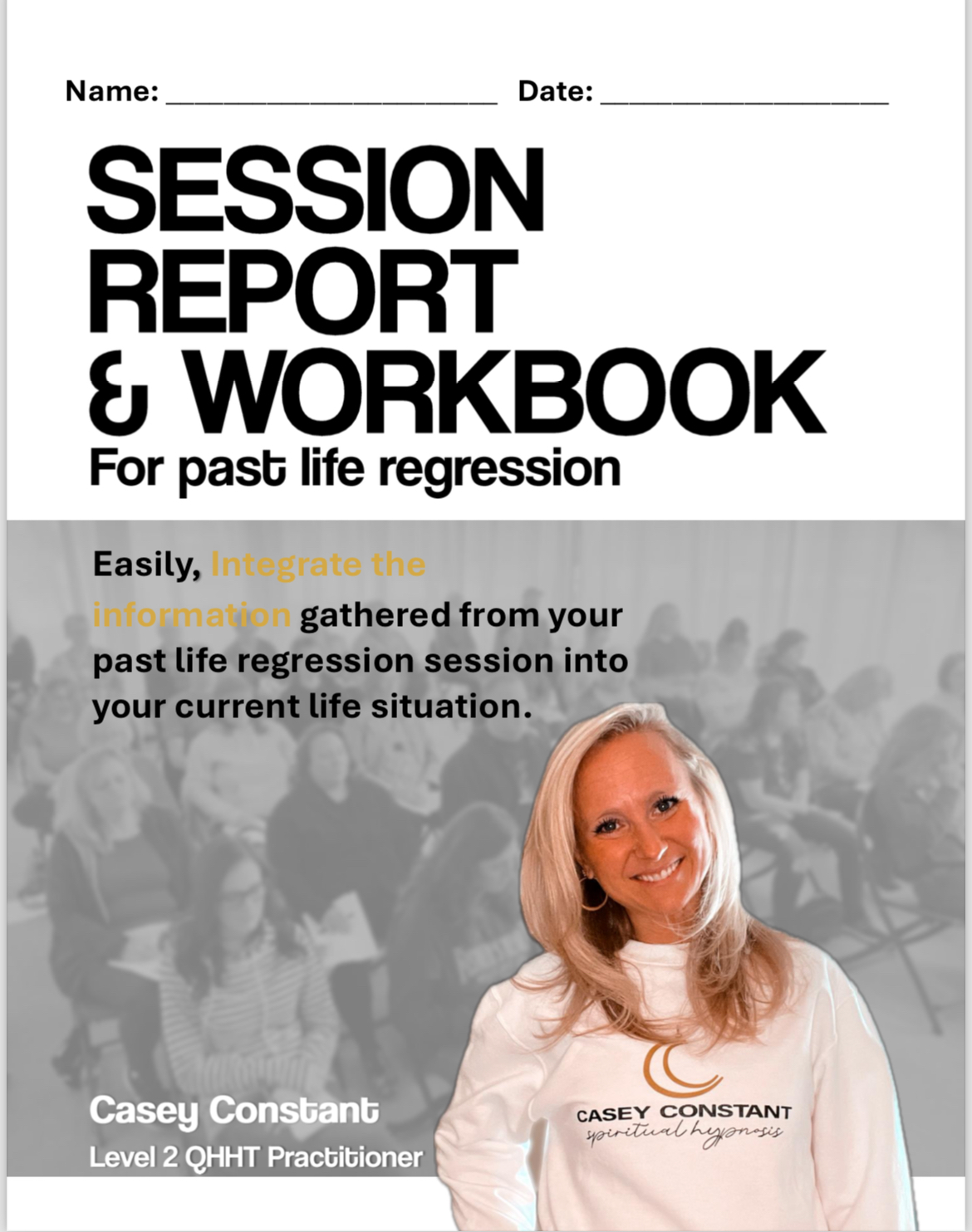 Expanded Session Report & Workbook