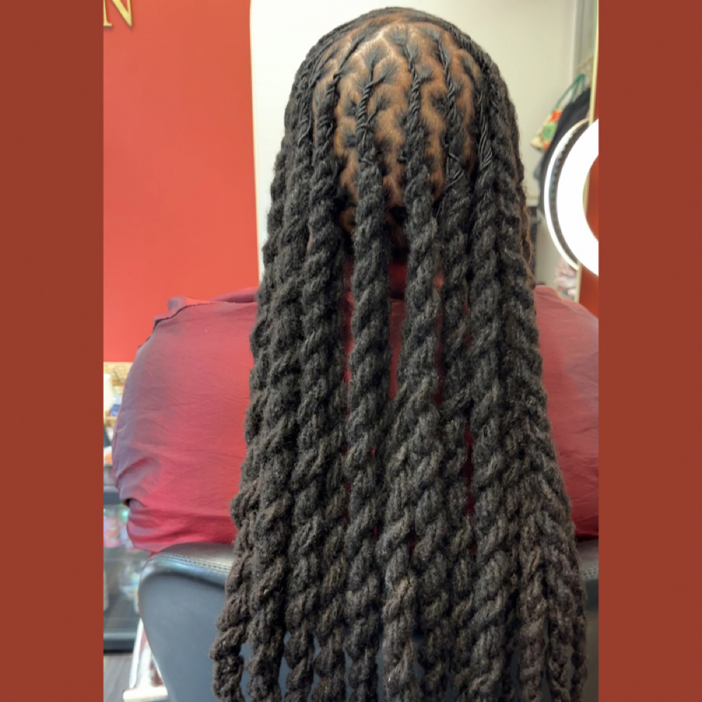 Loc Style at Follicle & Foundation Natural Hair Care in Marietta, GA