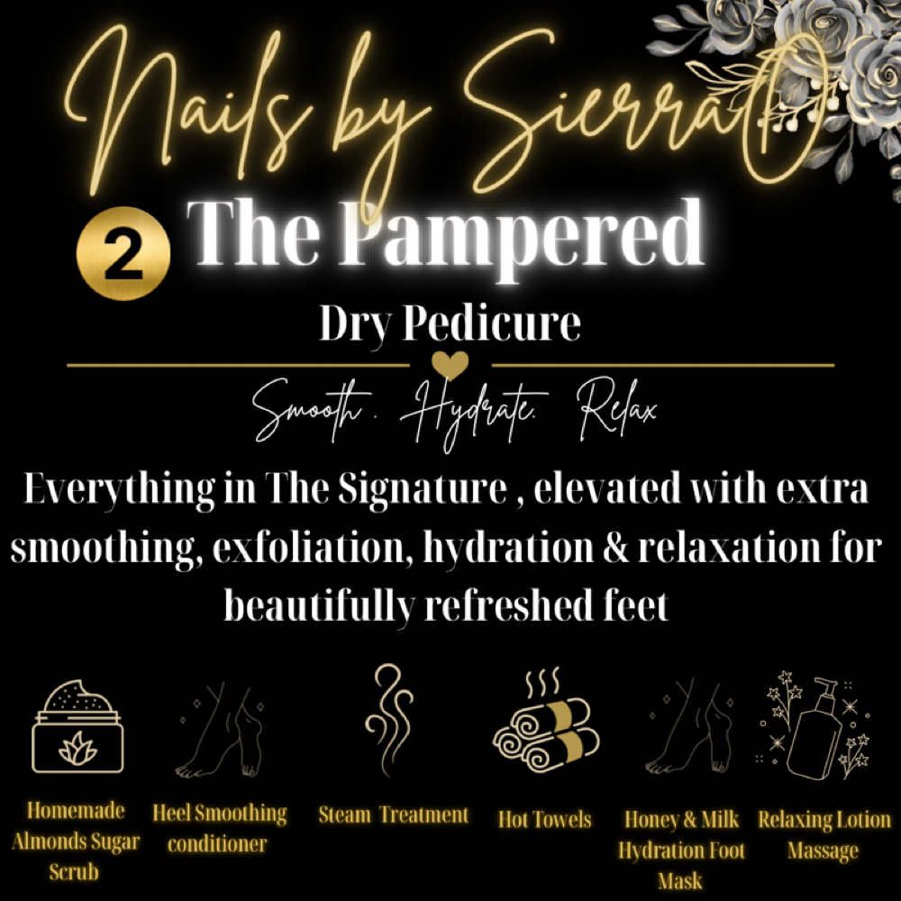 The Pampered Dry Pedicure at Nails by SierraO in Tempe, AZ