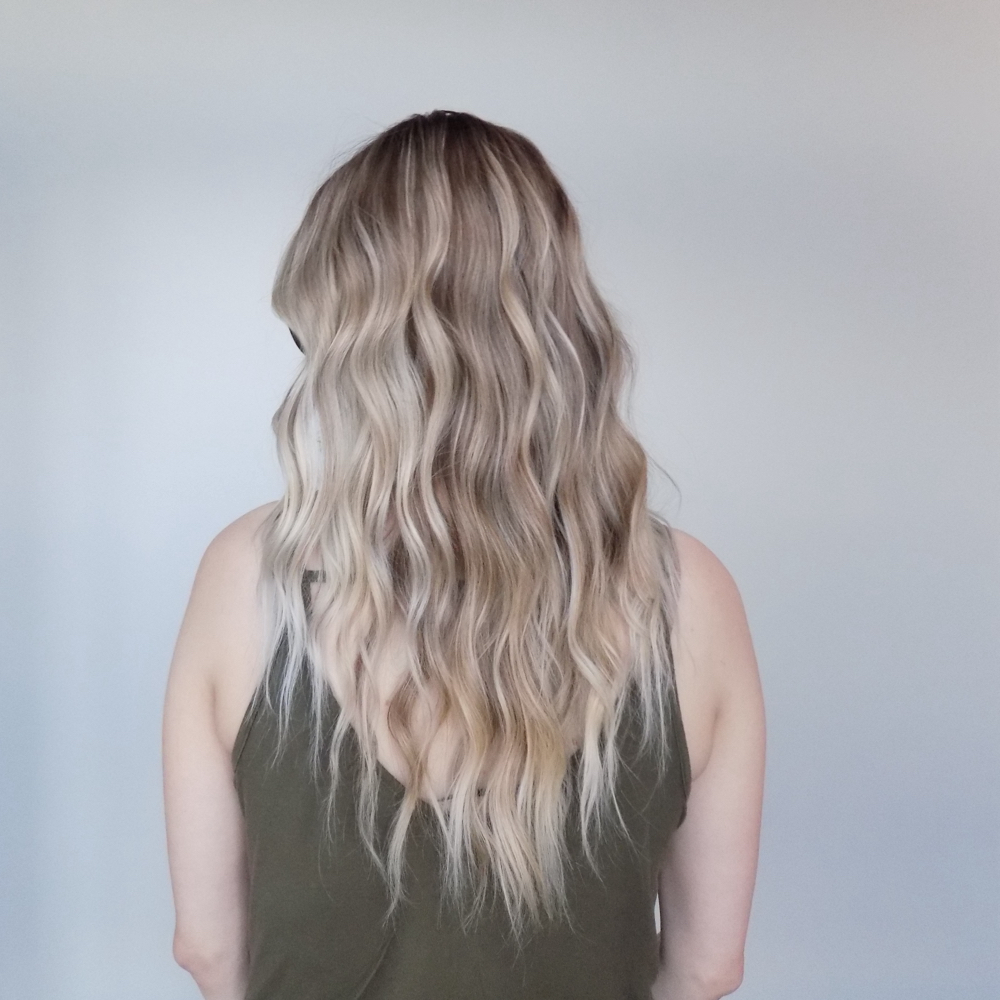 lived in blonde balayage