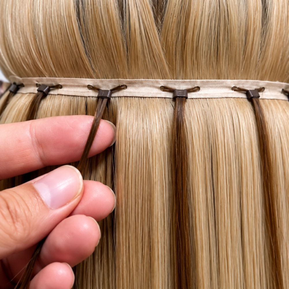 Butterfly Weft Hair Extrnsions at Tea Madison Salon in Sugar Land, TX