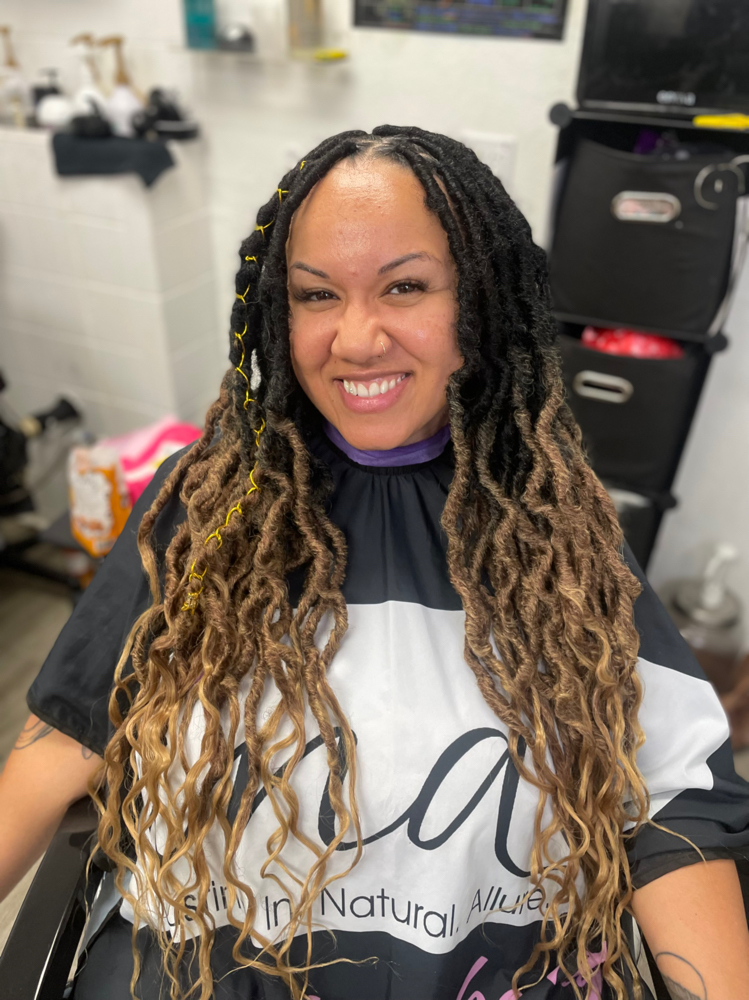 INDIVIDUAL CROCHET FAUX LOCS at T.I.N.A. Beauty in Inglewood, CA