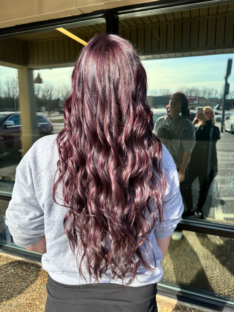 all over color (long hair)