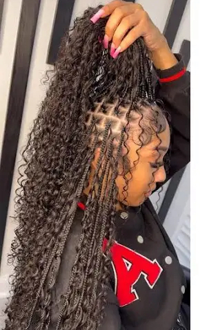 Small Boho Knotless at Hair N Nails By La in Loganville Ga, GA