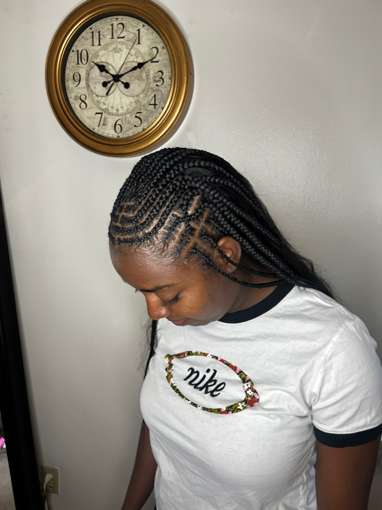 Braids W/ Design Sew-in at JayBraids in Richmond Hts, OH