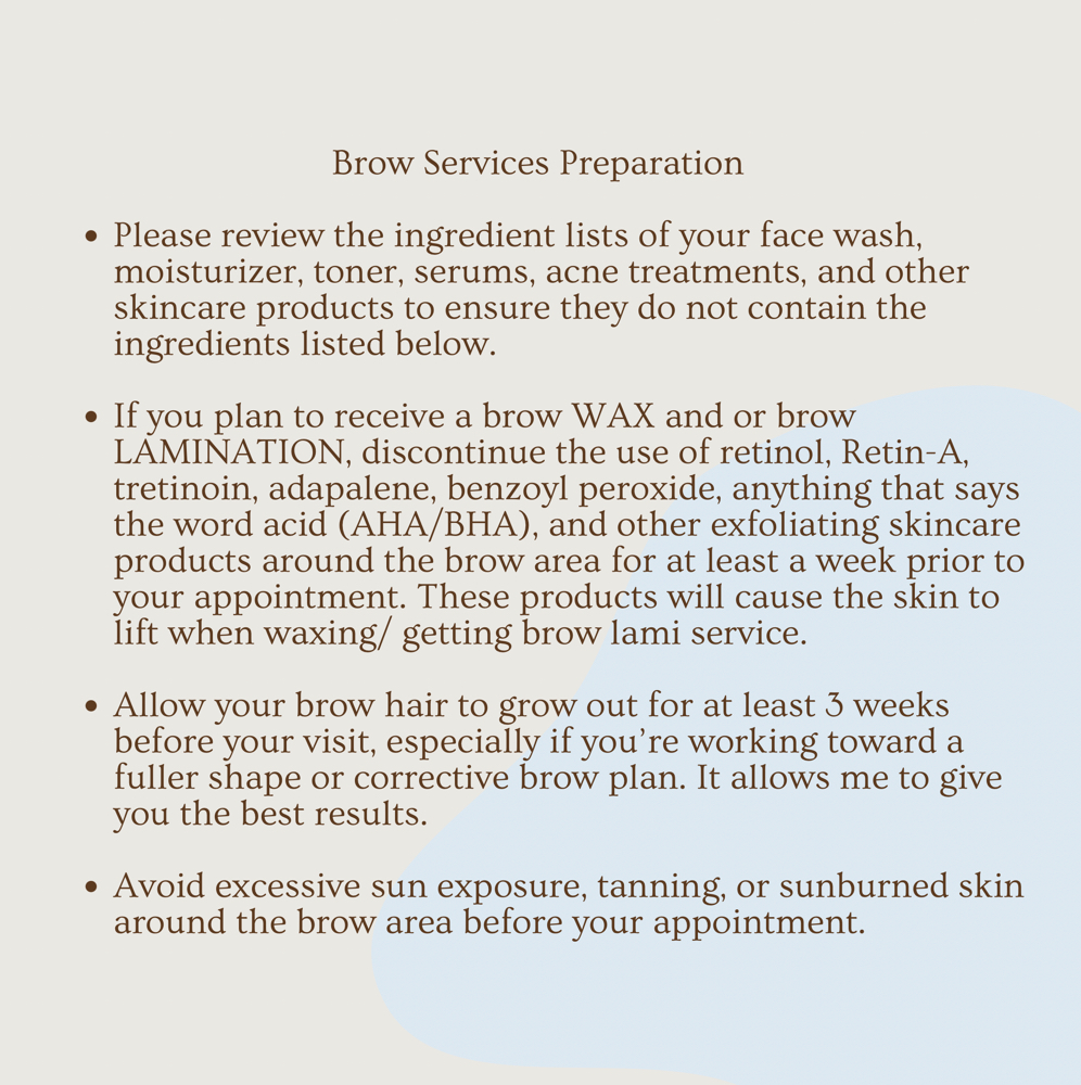 Preparing For Brow Services at Darling Faith XO in Richardson, TX