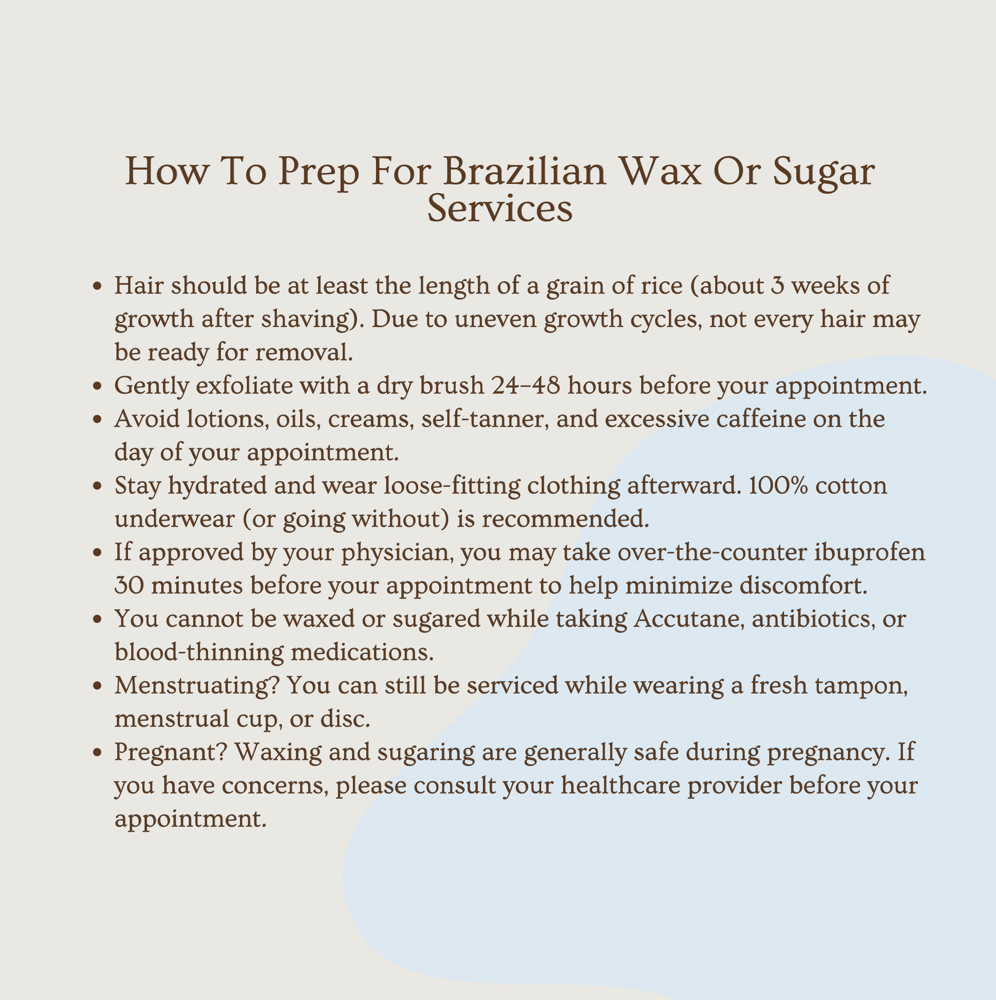 Preparing For Brazilian Services at Darling Faith XO in Richardson, TX