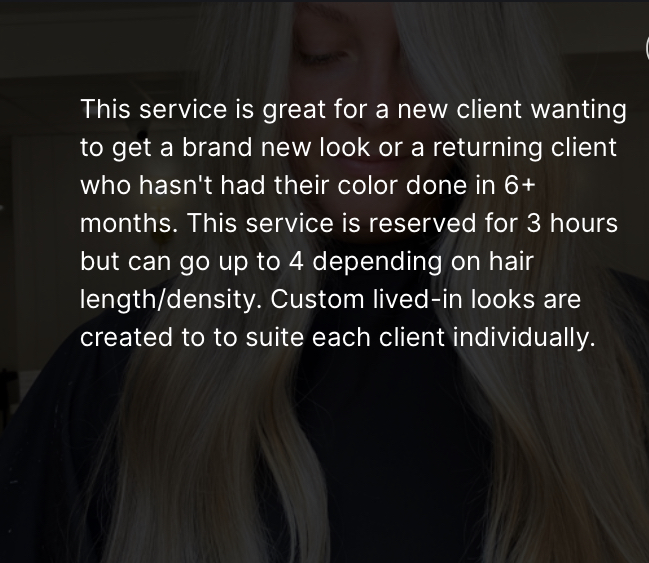 FULL CUSTOM COLOR BLONDING