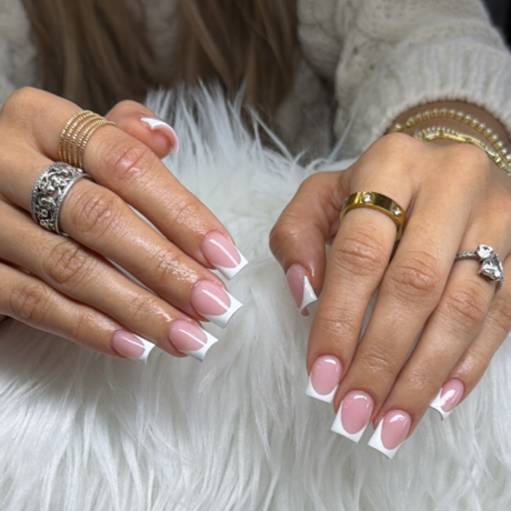 Acrylic short nails at yoha_nailstech in Tampa, FL