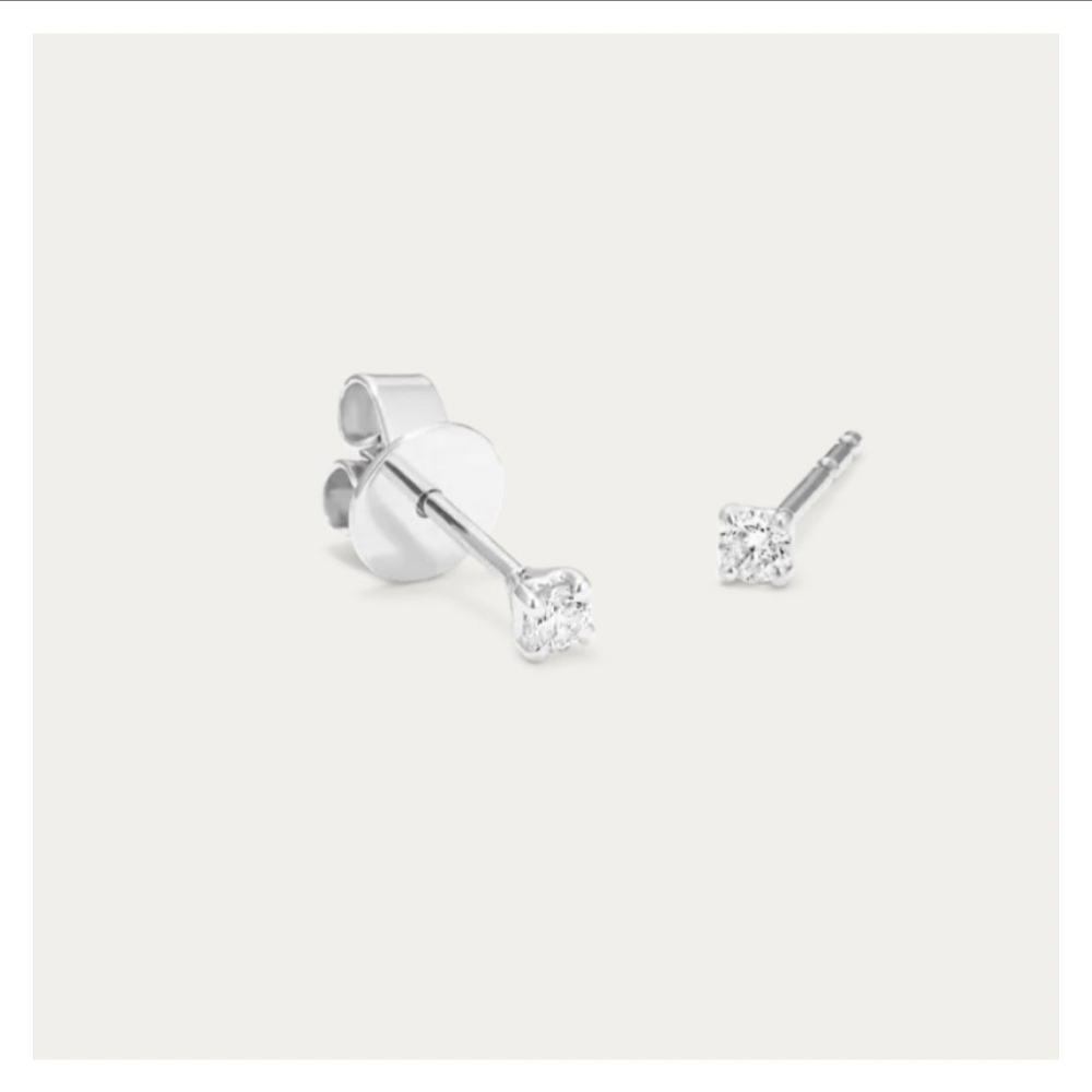 2mm CZ Tiffany 14k White Gold at Airbella in Columbus, OH