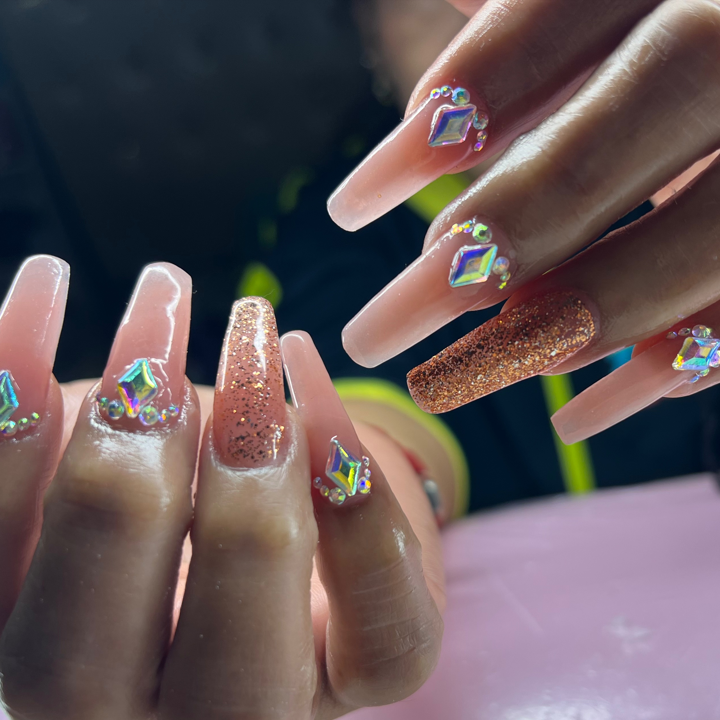 Long Acrylic Full Set at Nailz By Angi3 in Greenville, NC