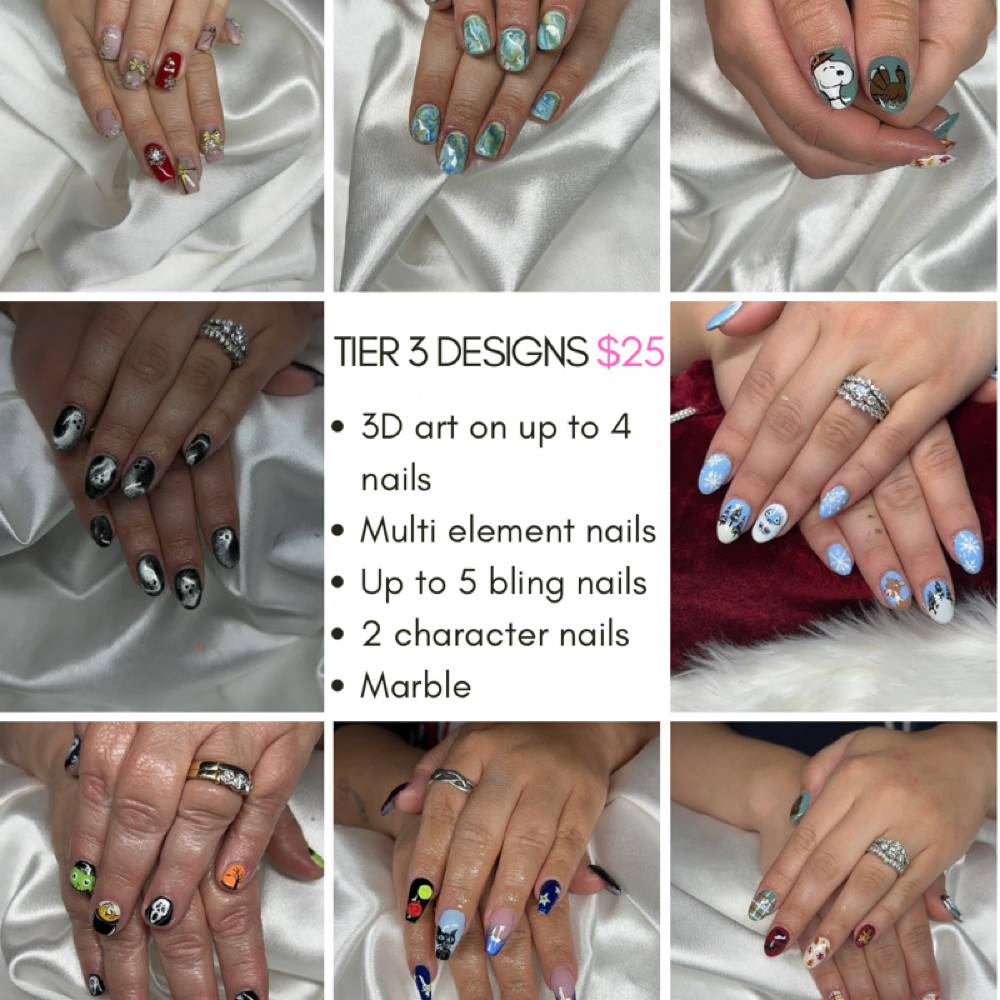 Tier 3 Design at Lunar Nails in Southampton, MA