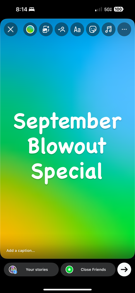 September Blowout Special