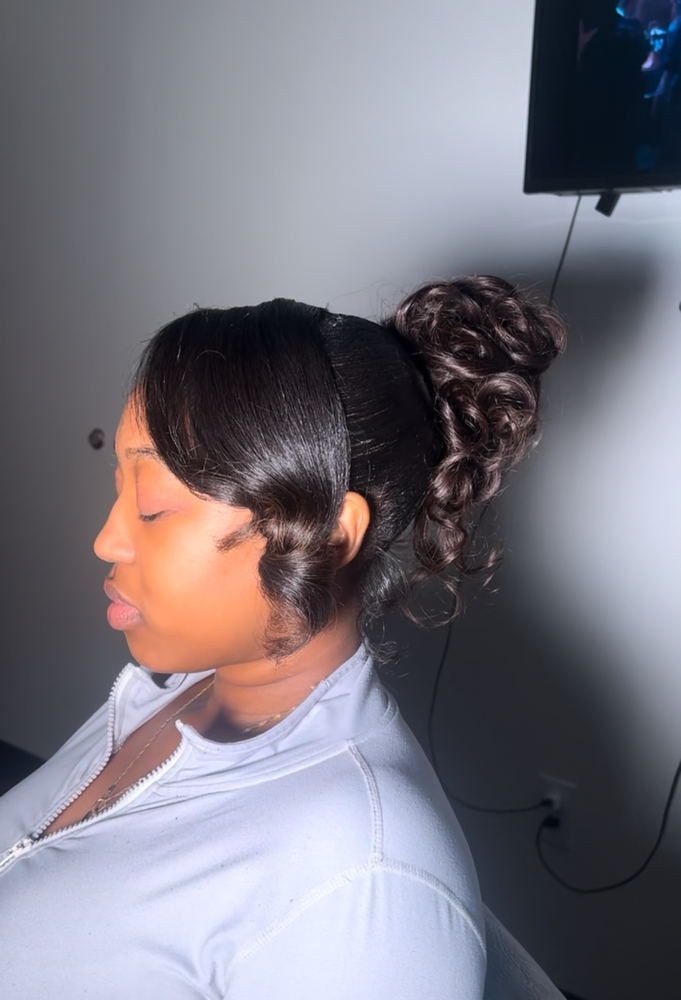 Updo/ Messy Bun