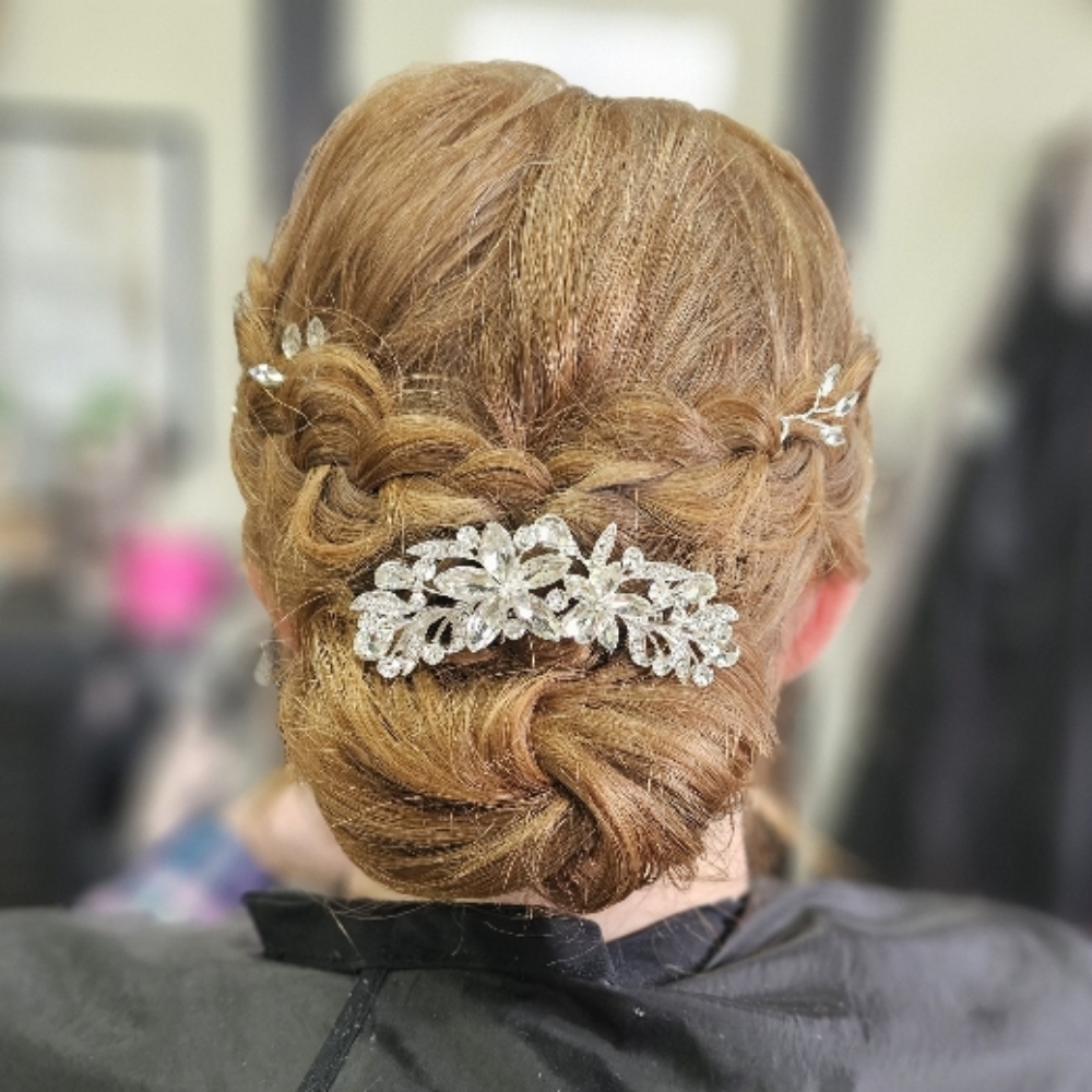 Updo/formal Hair Style at Hello Edges Salon in Montgomery, TX