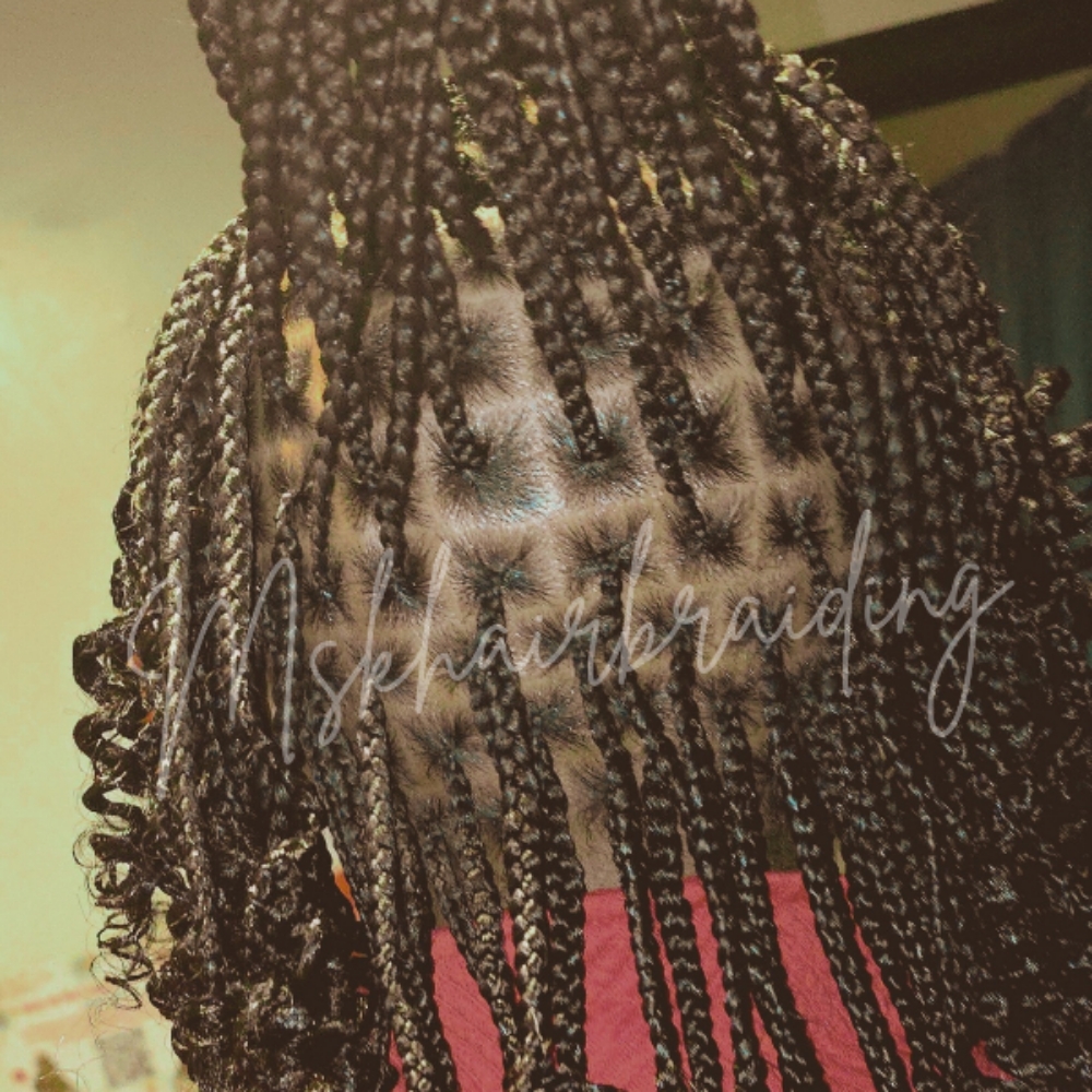 Xsmall Knotless Braids at Ms K Hair Braiding in Cincinnati, OH