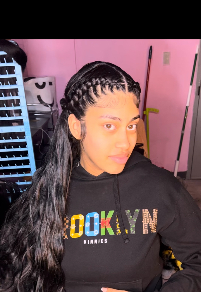 Two braids + QuickWeave