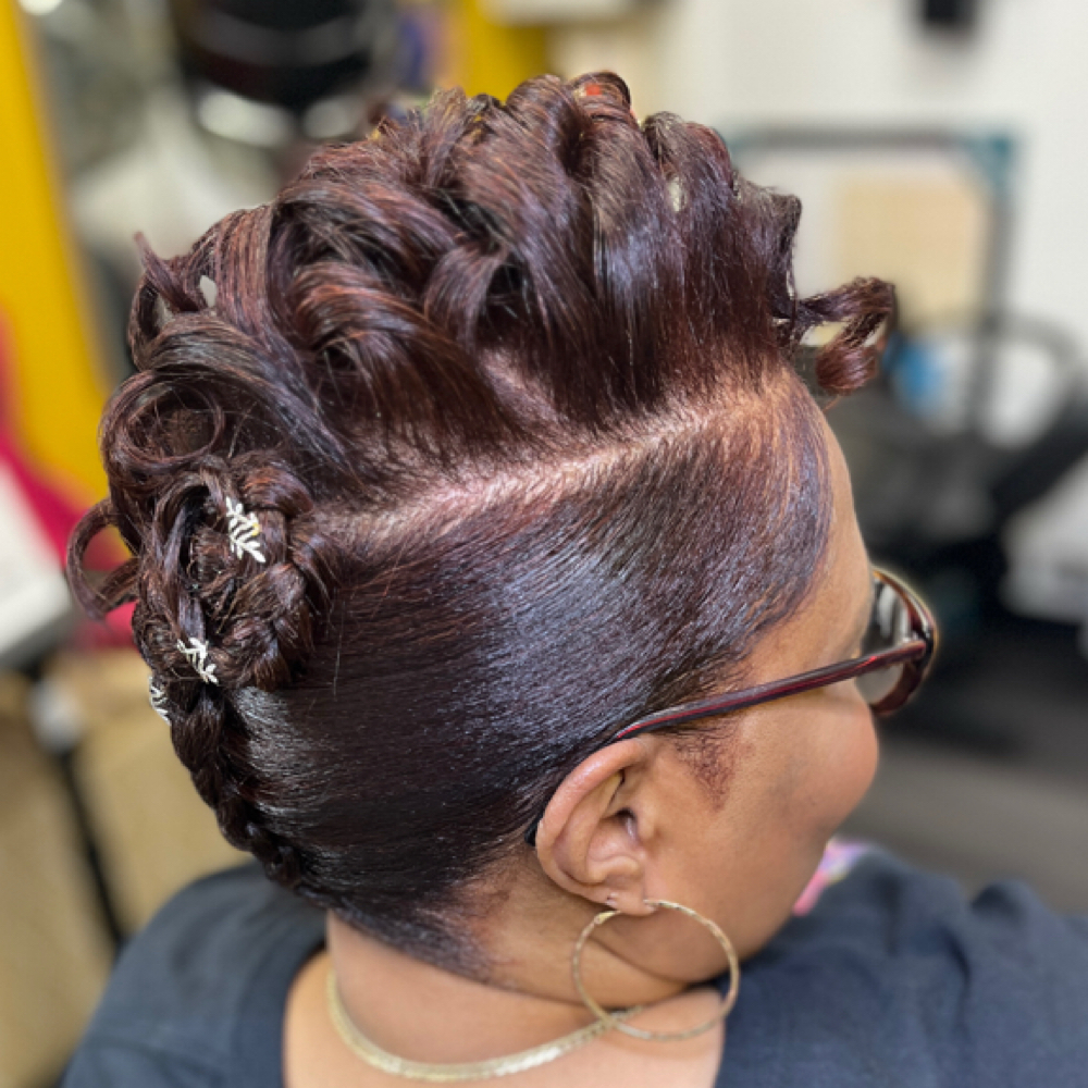 Natural Updo at MsRuthStyles in Lawrenceville, GA