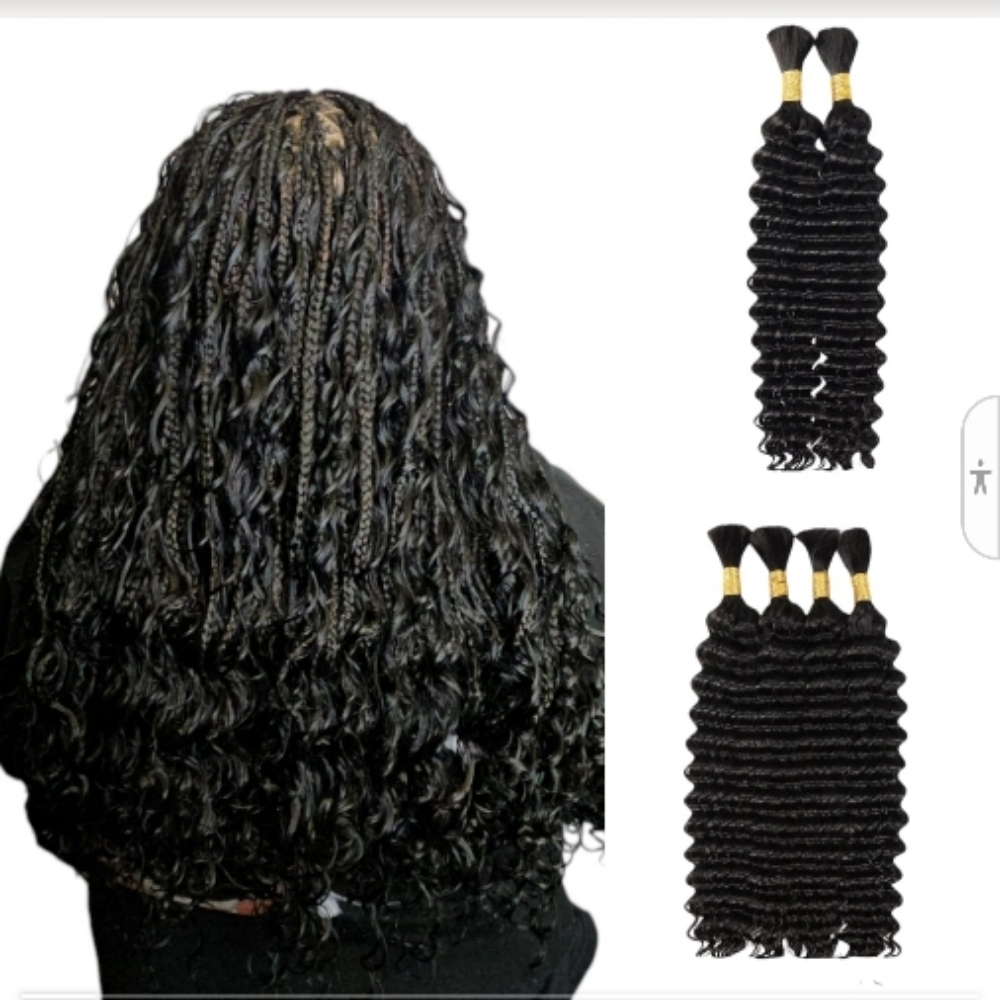 Premium Burmese Bulk Curly at Fabluxe Hair, Weave & Wigs in Sandy's Springs, GA