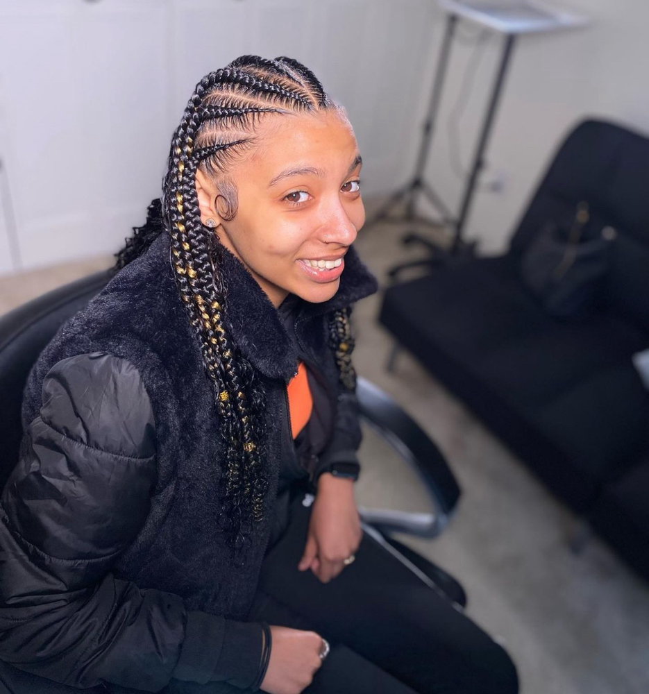 Large Fulani Braids W/Sew In