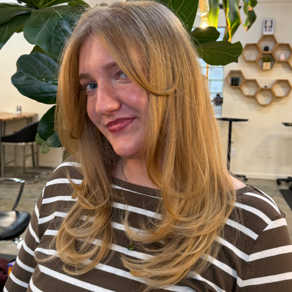 Gloss + blowout at hair by ken in Indianapolis, IN