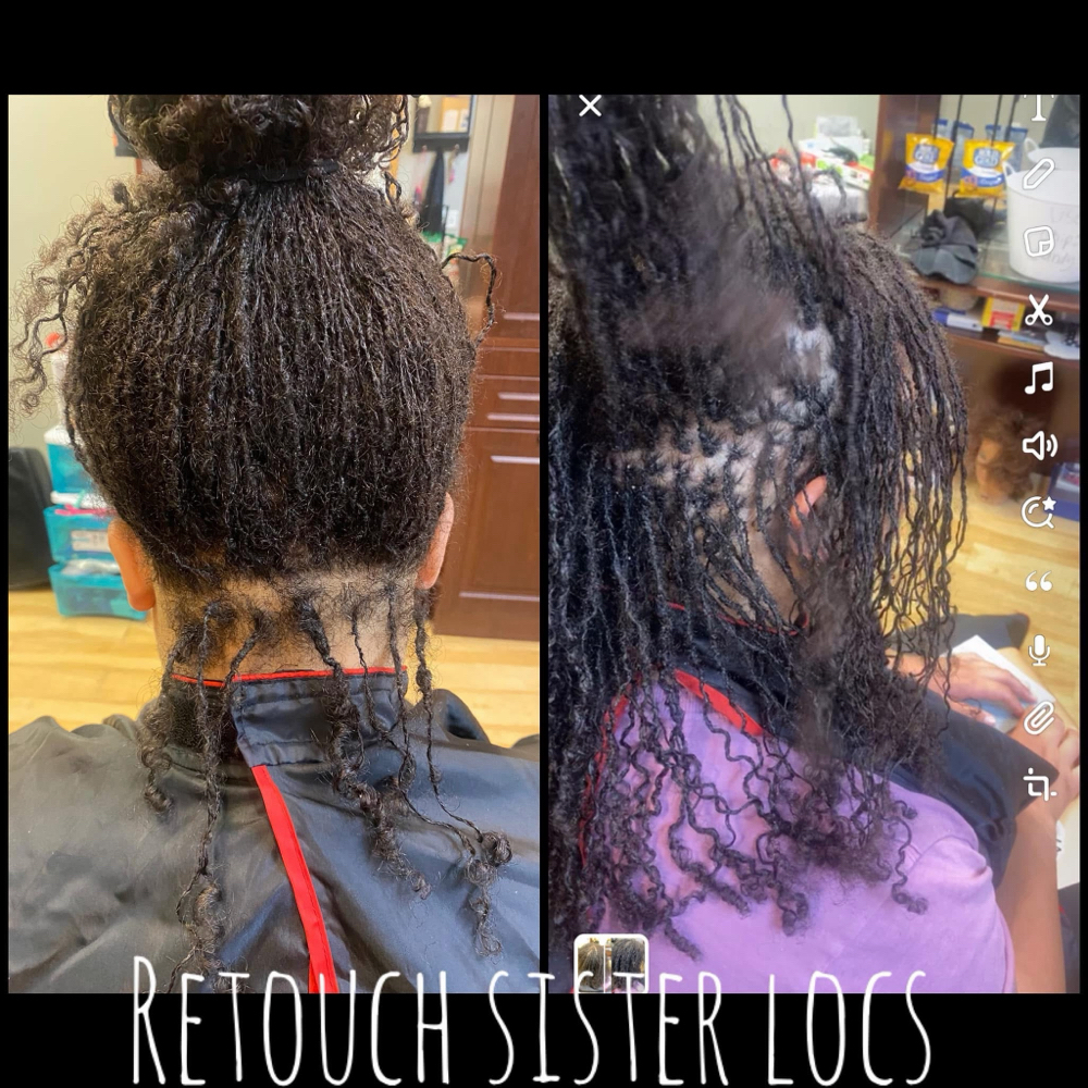 Retight/interloc Sister Loc at DeeplyRootedSalon in Iowa City, IA