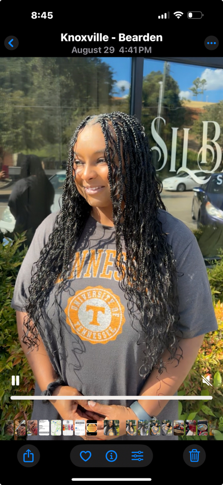Medium Boho Box Braid at Natural Beauty by Donecia in Knoxville, TN