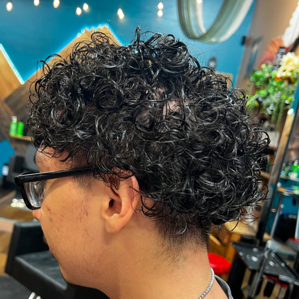 Mens Long Curly Cut at Beauty by Karen in El Paso, TX