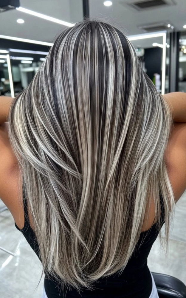 Full Highlight at The Artist’s Cupboard hair salon in New Caney, TX