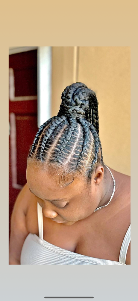 Stitched Braided Ponytail at Goddess Stylez in Sealy, TX