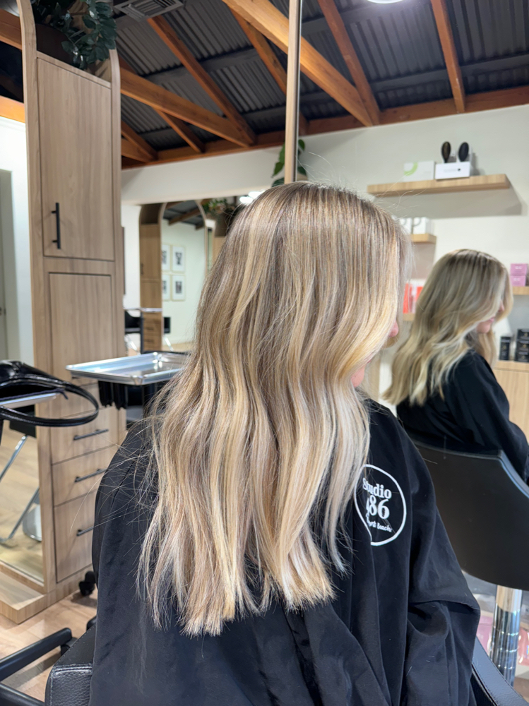 Full Custom Blonding + Haircut