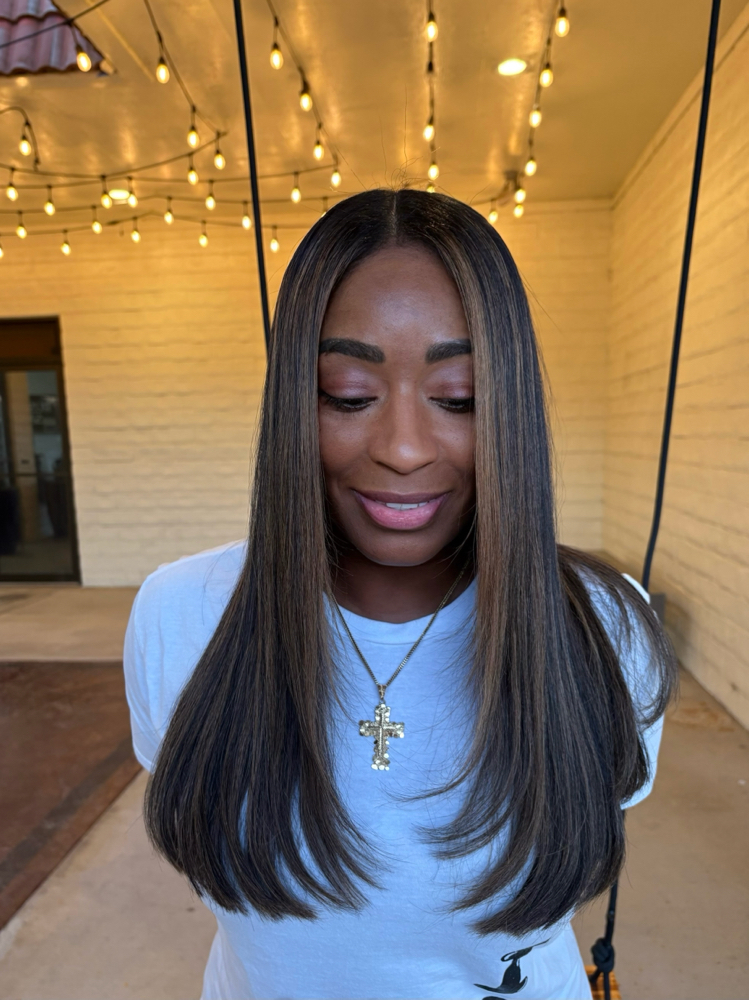 Silk Press W/ Haircut at Alanna Galathe in Fair Oaks, CA