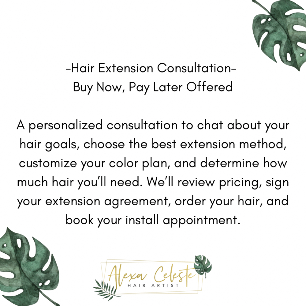 Hair Extension Consultation at Alexa Celeste Hair Artist in Juneau, AK