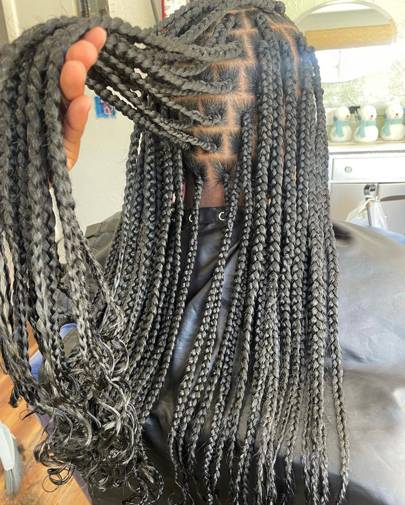 Medium Box Braids