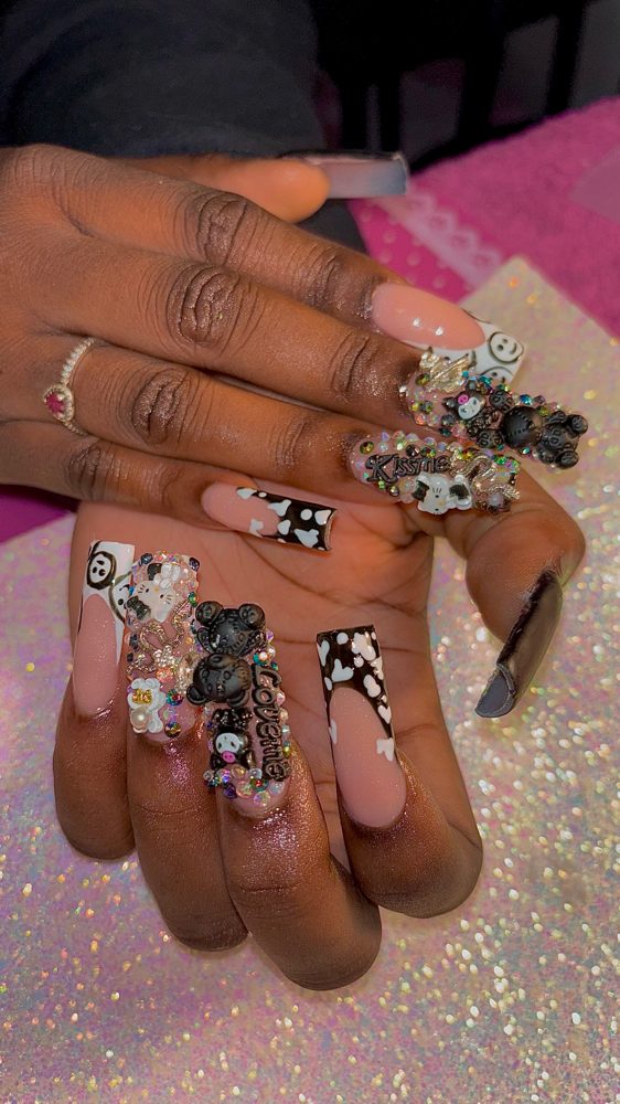 Junk Nails at NailsByAprel in Saltillo, MS