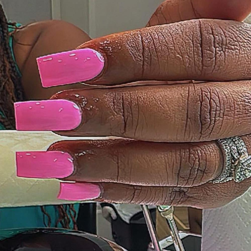 Long PLAIN Acrylic Full Set at Emerald Aura Nails & Spa in Little Rock, AR