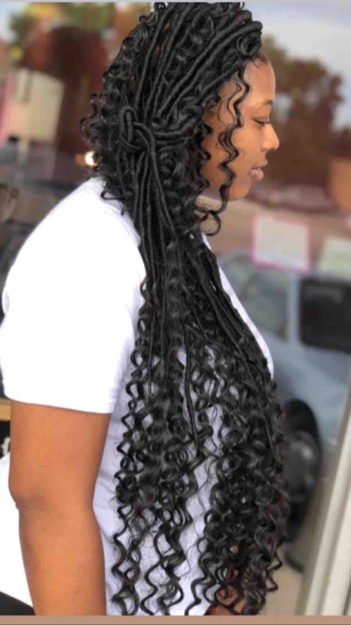 Faux Locs Lower Back