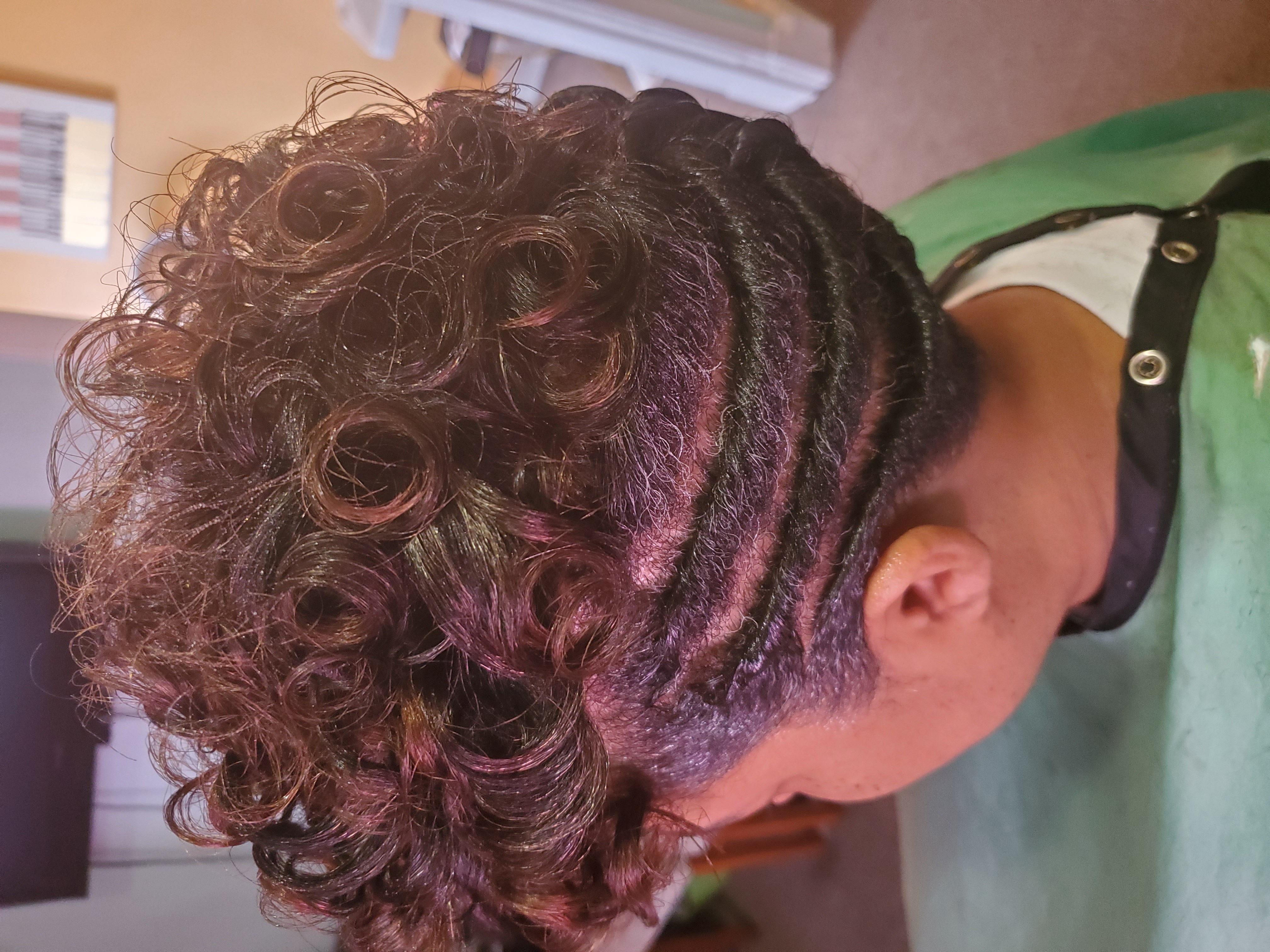 Shampoo+Updo(relaxed hair)