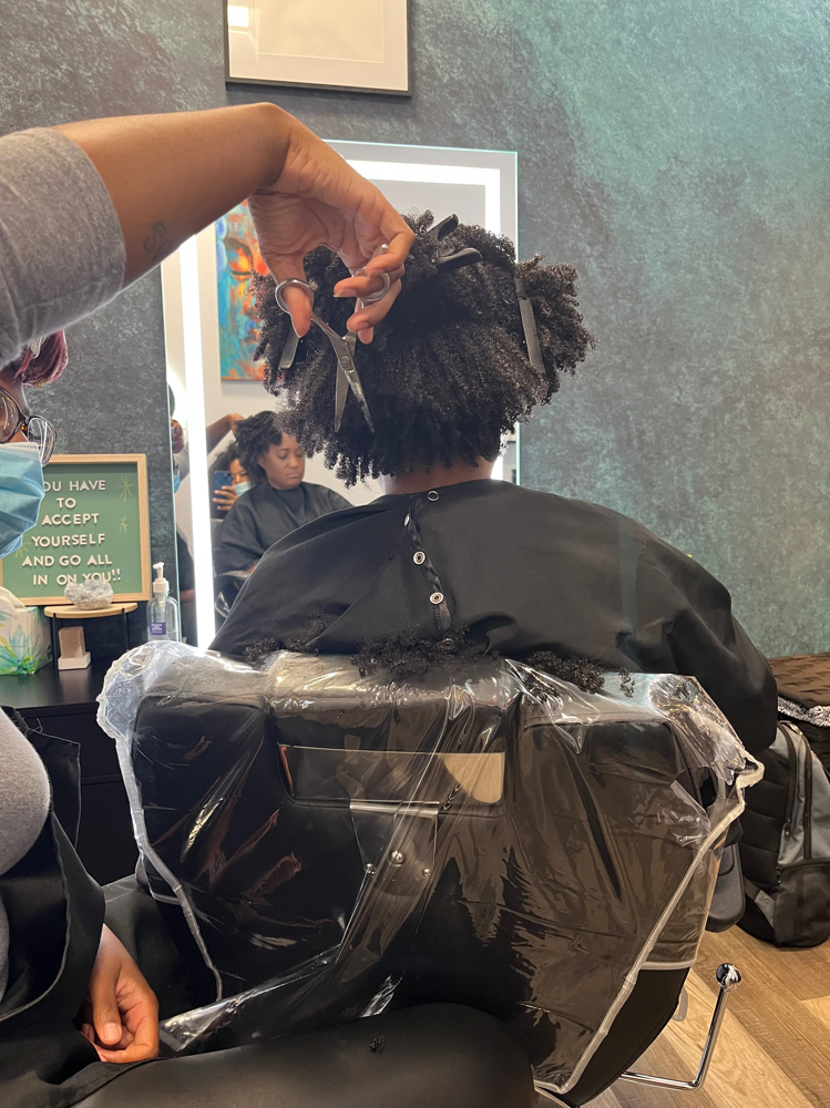 Deep condition & Trim