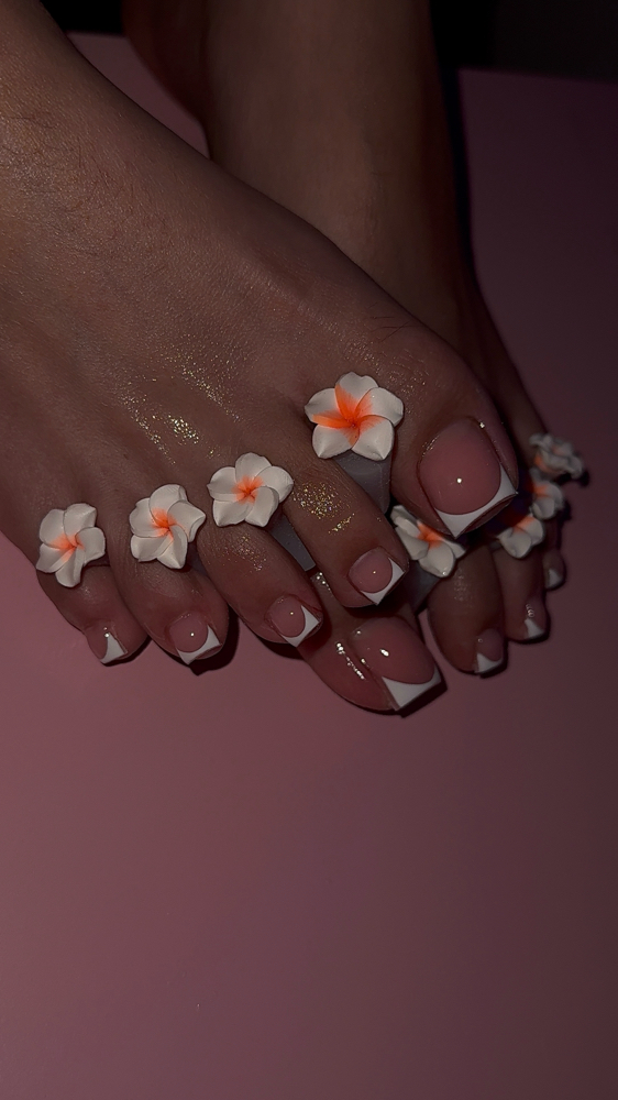 French Tip Acylic Toe