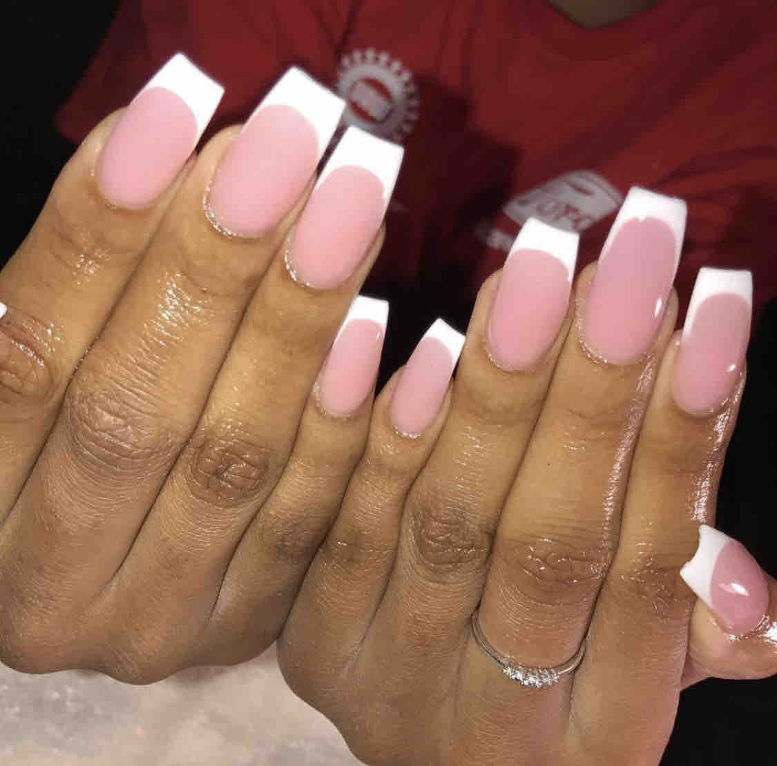 Fullset pink & White at Alexis K in Ypsilanti, MI