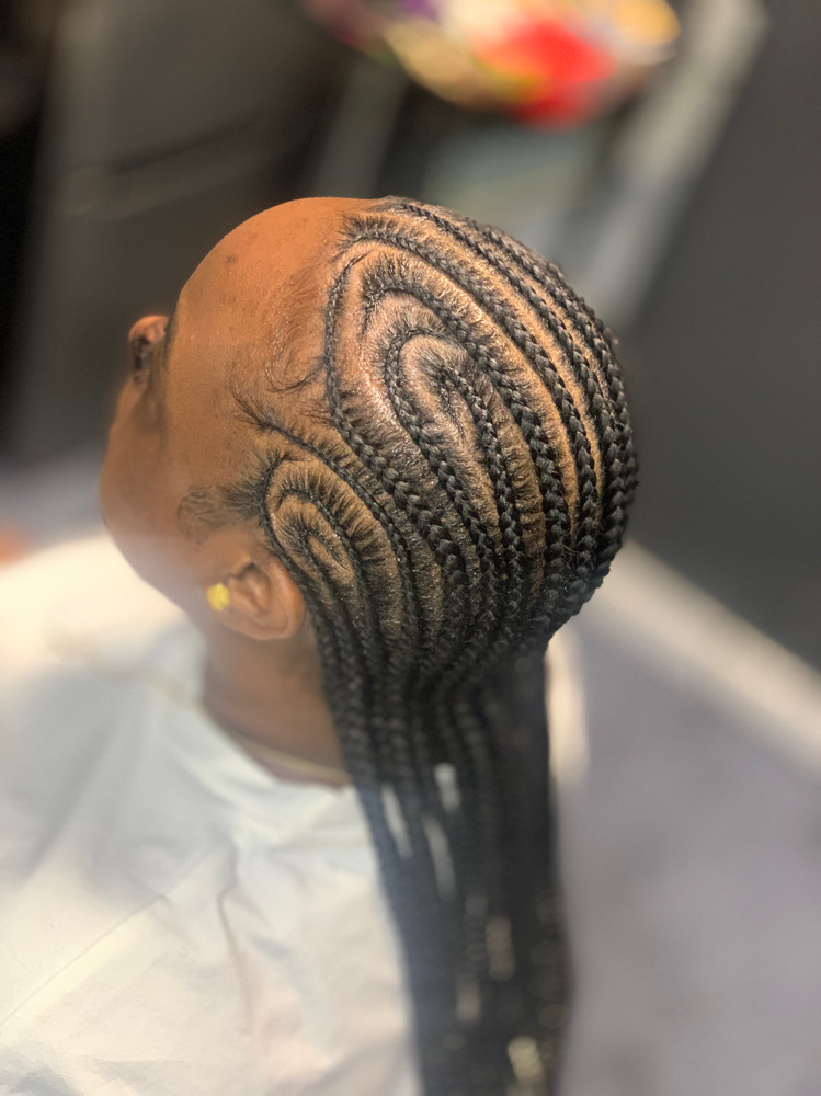 Freestyle Straight Back Braids