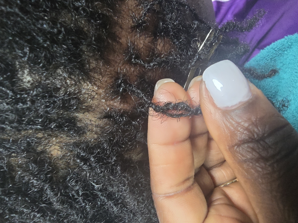 Regular Locs Maintence at Graceful Hands Locs by Bee in Des Moines, IA