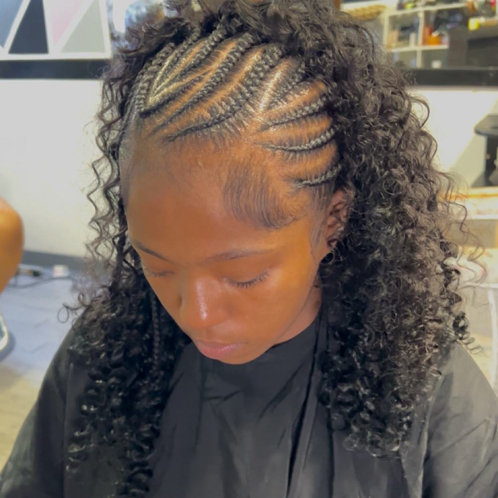 Half feed In-Half Sew in at Smiley Hair Styles in Homestead, PA