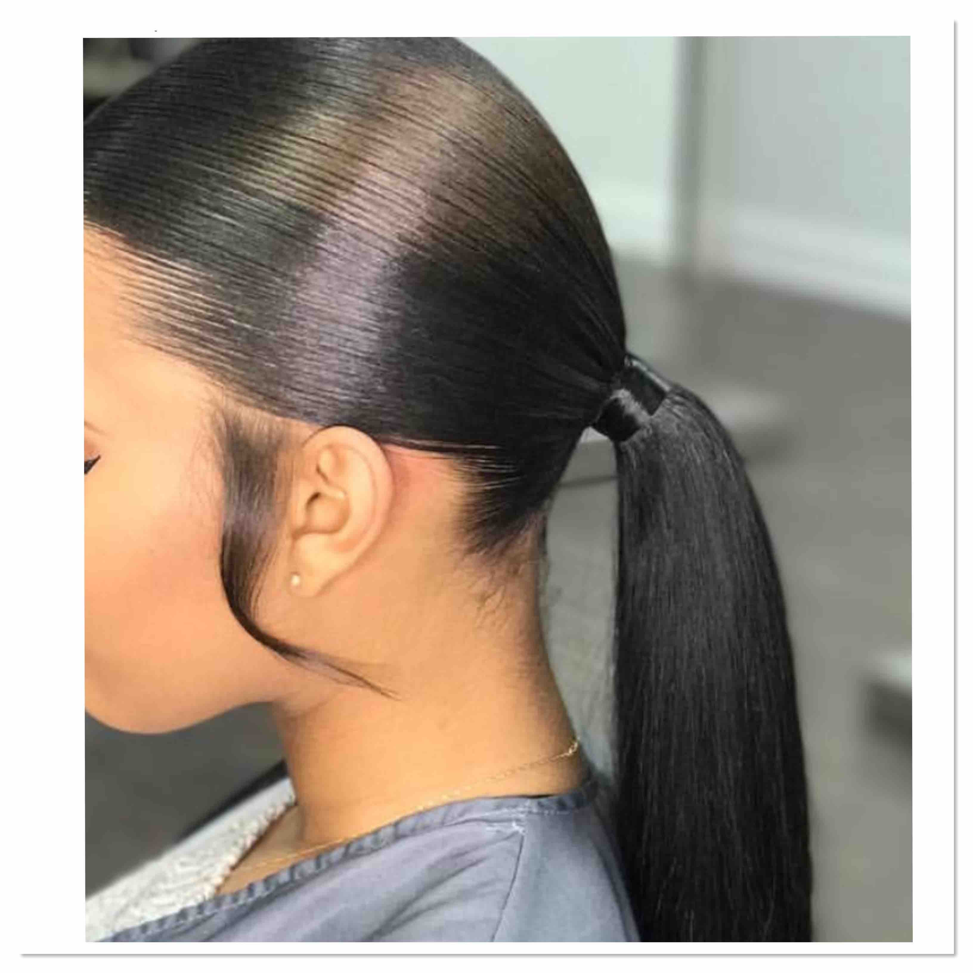 Sleek Pulled Back Ponytail