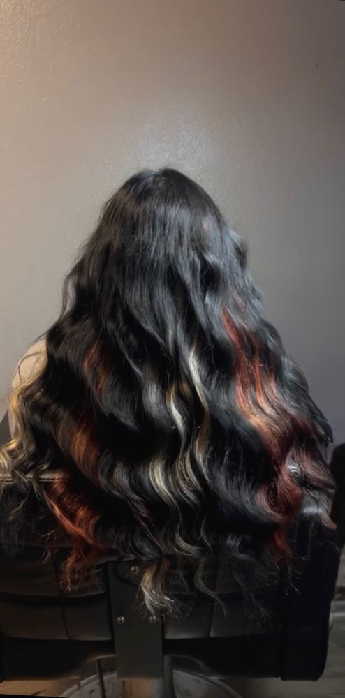 Calico Look Hair Extention Tape Ins at Onestoparadisee in Anaheim, CA