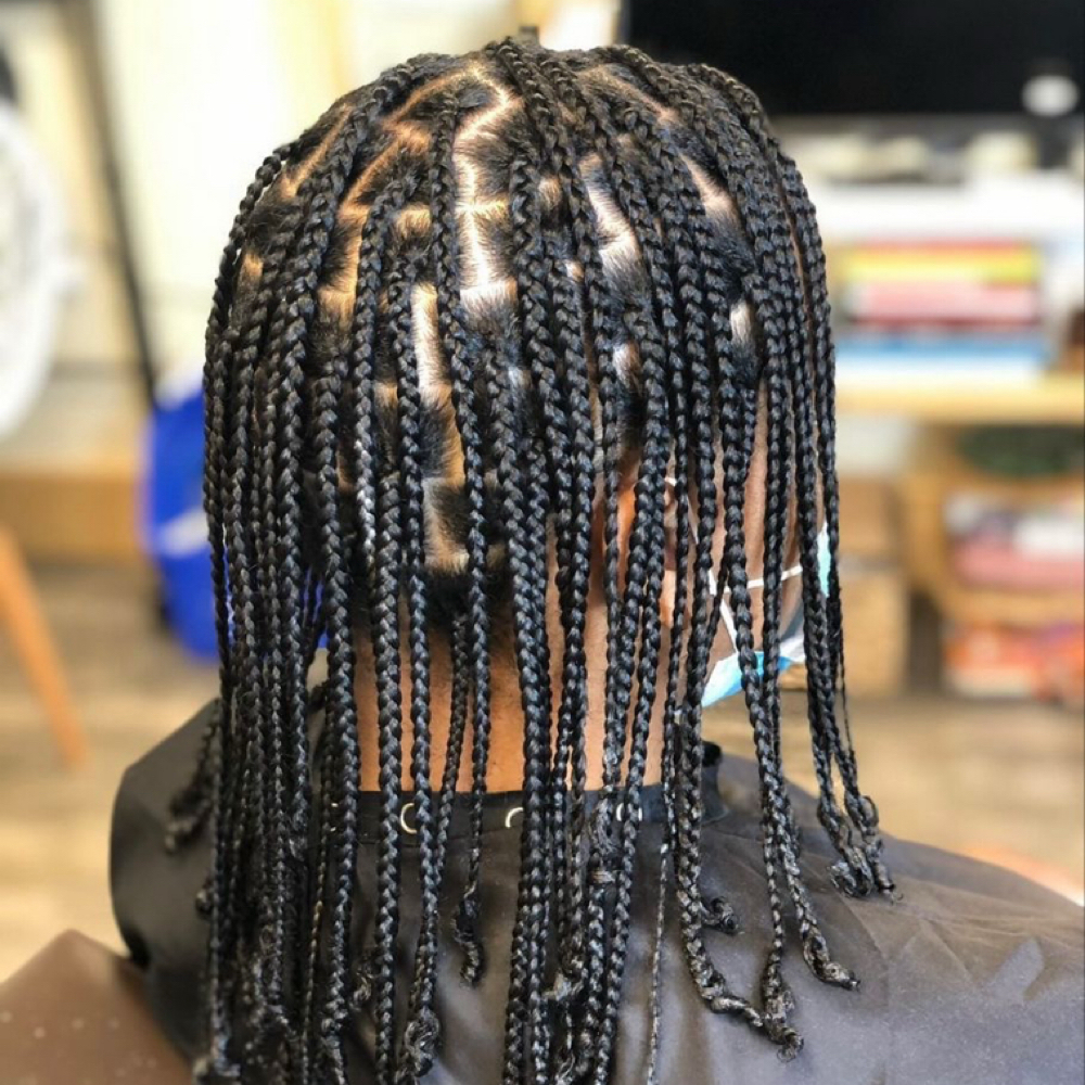 Natural Knotless Braids at A Royal Encounter in Jackson, MS