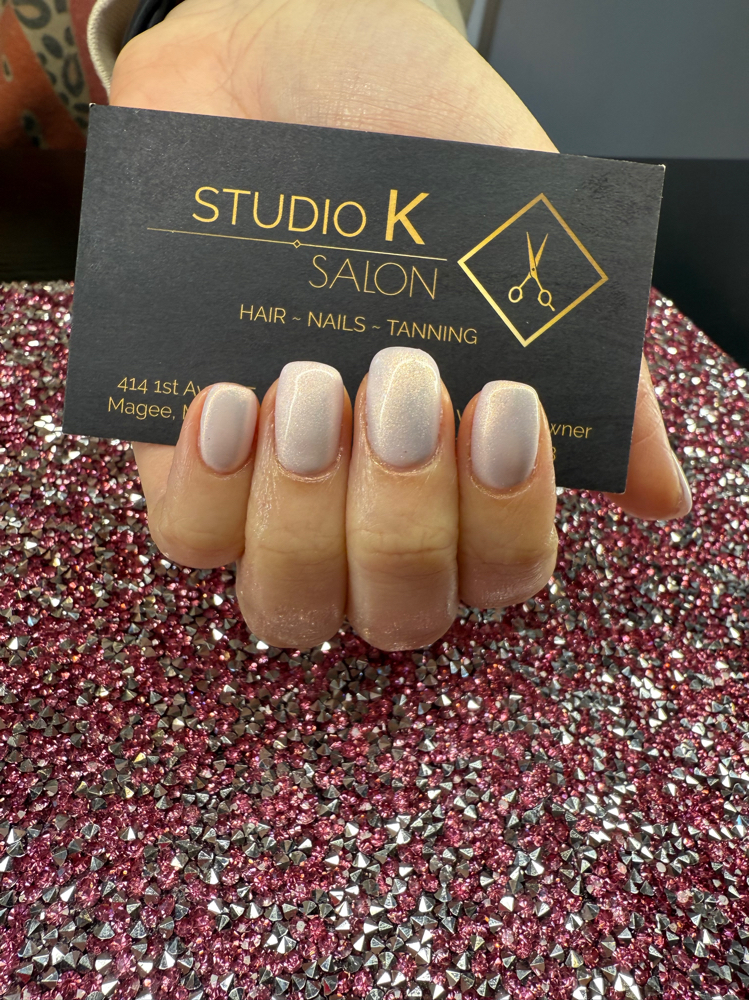 Acrylic Nail Refill at Studio K Salon in Magee, MS